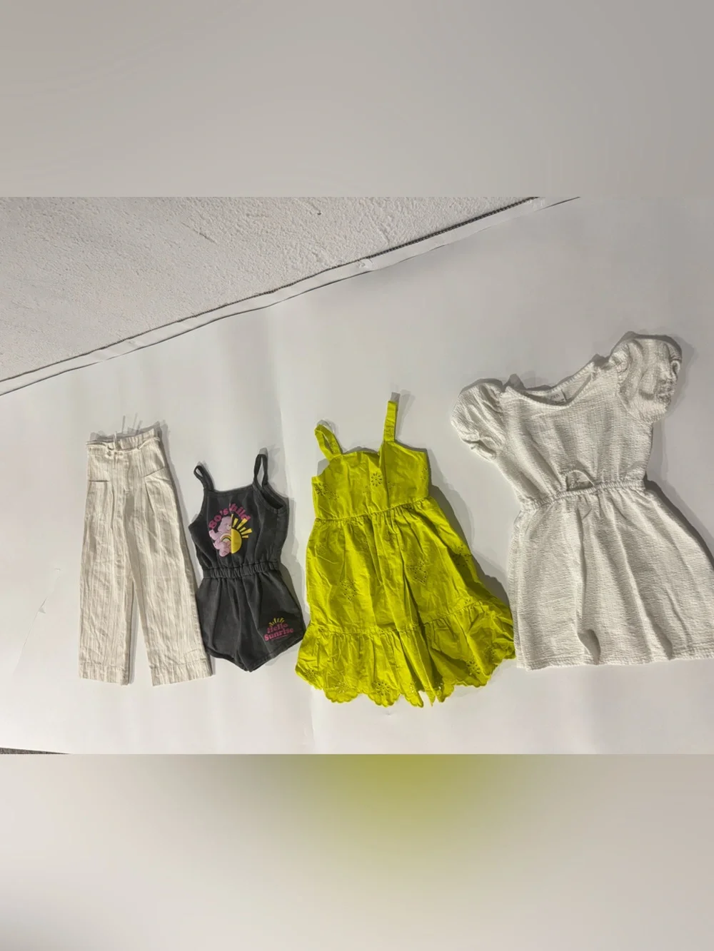 Zara Bundle Girl Mixed Outfit Dress,Romper, Wide Leg Pants Size 7